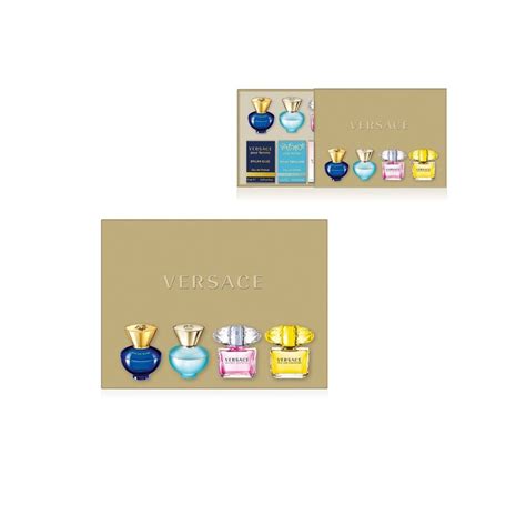 versace pour femme miniaturen coffret 4x5ml|Versace Womens Miniature Collection 4 x 5ml Gift Set 2021 Edition.